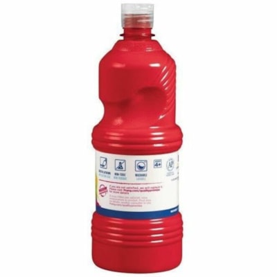 Dixon Tempera Paint - 2 lb (907.18 g) - Red - 1 Each READY-TO-USE  WASHABLE 