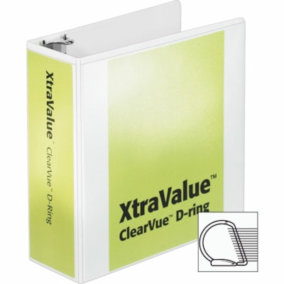 Cardinal® - Classeur de présentation XtraValue ClearVue 17810 - 4 po (101,60 mm) Capcité du classeur - format lettre - format 8 1/2 po (215,90 mm) x 11 po (279,40 mm) - 835 Capacité en feuilles - largeur de dos 3 3/5 po (91,44 mm) - 3 Ring(s) - Fastener(s) : Anneau en D - Po CARDINAL PERFORMER CLEARVUE D 