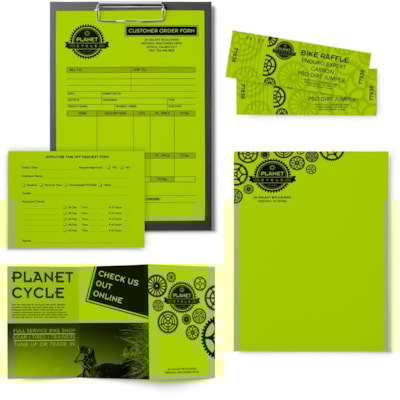 Astrobrights - Papier couleur 22581 - format lettre - 8 1/2 po (215,90 mm) x 11 po (279,40 mm) - 24 lb (10886,22 g) Poids de Base - Lisse - Sans acide, Sans lignine, Sans chlore, Heavyweight - Vert terra - 500 / Ramette FSC LASER INKJET GUARANTEED TERRA GREEN