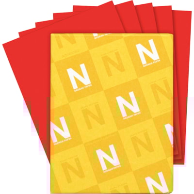 Astrobrights Color Copy Paper - Rocket Red - Letter - 8 1/2" (215.90 mm) x 11" (279.40 mm) - 24 lb (10886.22 g) Basis Weight - Smooth - Acid-free, Lignin-free, Chlorine-free, Heavyweight - Rocket Red - 500 / Ream FSC LASER INKJET GUARANTEED ROCKET RED