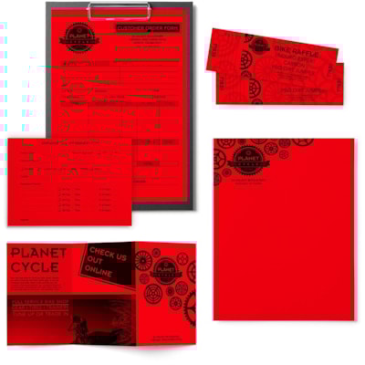Astrobrights - Papier couleur - format lettre - 8 1/2 po (215,90 mm) x 11 po (279,40 mm) - 24 lb (10886,22 g) Poids de Base - Lisse - Green Seal - Sans acide, Sans lignine, Sans chlore, Heavyweight - Rouge - 500 / Ramette FSC LASER JET D'ENCRE GARANTIE RE-ENTREE ROUGE