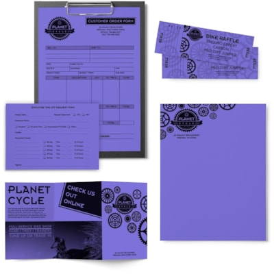 Astrobrights - Papier couleur 22081 - format lettre - 8 1/2 po (215,90 mm) x 11 po (279,40 mm) - 24 lb (10886,22 g) Poids de Base - Lisse - Sans acide, Sans lignine, Heavyweight - violet Vénus - 500 / Ramette FSC LASER INKJET GUARANTEED VENUS VIOLET