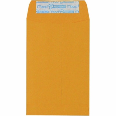 Hilroy Press-It Seal-It Kraft Envelopes, 5-7/8×9-Inch, 30 per Pack - 5 7/8" (149.23 mm) Width - Press and Seal - Canary - Kraft - 30 / Pack KRAFT - 5-7/8" X 9" - 30/PK SELF-ADHESIVE ENVELOPES