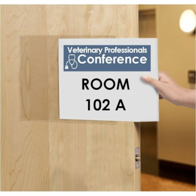 Avery® Post & Protect Removable Self-Adhesive Display Protector - For Letter 8 1/2" (215.90 mm) x 11" (279.40 mm) Sheet - Rectangular - Clear - 10 / Pack DISPLAY PROTECTORS CLEAR