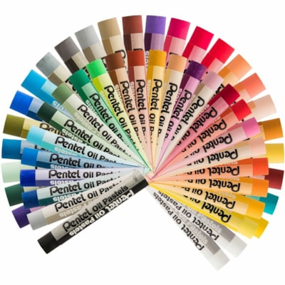 Pentel Arts Oil Pastels - 50 Colour Set - Pentel Arts Oil Pastels, AP Certified Non-Toxic, Artist Quality, Safe for at Home or in the Classroom, Box of 50 Colours AP CERTIFIED BY ACMI 