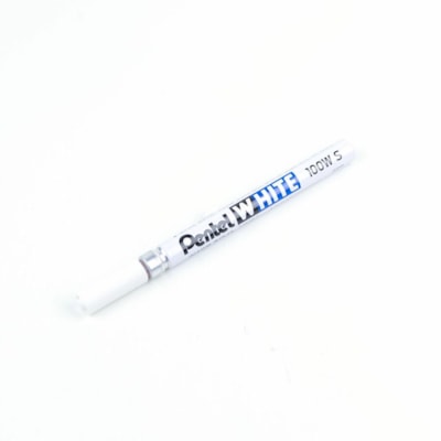 Pentel - Marqueur à pointe de feutre blanc - Fine Pointe de marqueur - Ink Blanc - 1 chaque POINTE CONIQUE 