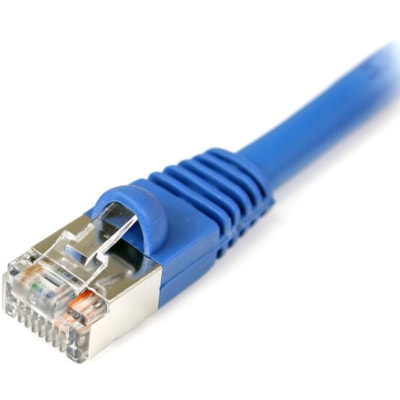 StarTech.com 10 ft Blue Snagless Shielded Cat5e Patch Cable - Make Fast Ethernet network connections using this high quality shielded Cat5e Cable - 10ft Cat5e Patch Cable - 10ft Cat 5e Patch Cable - 10ft Cat5e Patch Cord - 10ft RJ45 Patch Cable - 10ft Shielded Patch Cable nections using this high quali ty shielded Cat5e Ca