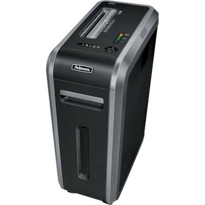 Fellowes Powershred® 125Ci 100% Jam Proof Cross-Cut Shredder - Continuous Shredder - Cross Cut - 20 Per Pass - for shredding Staples, Credit Card, CD, DVD, Paper Clip, Junk Mail, Paper - 0.2" (3.96 mm) x 1.5" (38.10 mm) Shred Size - P-4 - 3.20 in/s (81.28 mm/s) - 9" (228.60 mm) Throat - 53 L Was JAM PROOF 18 SHTS CROSS CUT SHRED SIZE 4MM X 38MM 14 GAL