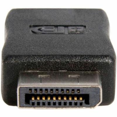 StarTech.com DisplayPort to HDMI Adapter, 1080p Compact DP to HDMI Adapter/Video Converter, VESA Certified, DP to HDMI Monitor, Passive - Passive DisplayPort to HDMI adapter - 1080p Video/7.1ch Audio/HDCP/DP 1.2; VESA DisplayPort Certified - Connects DP source to HDMI display/monitor/projector - Com  CABL 