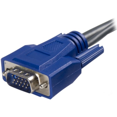 StarTech.com 2-in-1 - USB/ VGA cable - 4 pin USB Type A, HD-15 (M) - HD-15 (M) - 6 ft - Connect VGA video and USB using a single thin KVM cable  KVM Cable - TAA D-Sub (DB-15);4 pin