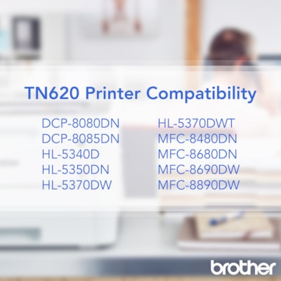 Brother TN620 Original Toner Cartridge - Laser - 3000 Pages - Black - 1 Each STANDARD YIELD 3 000 