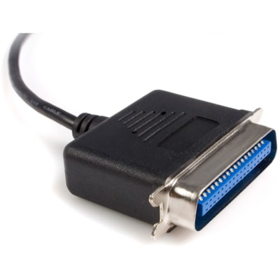 StarTech.com Parallel printer adapter - USB - parallel - 10 ft - Add a Centronics parallel port to your desktop or laptop PC through USB - usb to parallel adapter - usb to parallel printer - usb to parallel cable - usb to centronics - usb to ieee 1284 t Connector - Male Left Gender  - 36 pin Centronics