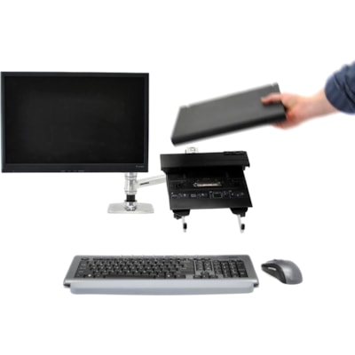 Ergotron 45-248-026 Mounting Arm for Notebook - 40 lb (18143.69 g) Load Capacity - 75 x 75, 100 x 100 - VESA Mount Compatible  Polished Aluminum - Extra fle xibility: Each arm l