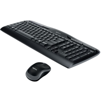 Logitech MK320 Wireless Desktop Combo with Media Shortcuts (French Layout) - USB Wireless RF Keyboard - French - USB Wireless RF Mouse - AA, AAA - Compatible with PC - 1  WRLS 