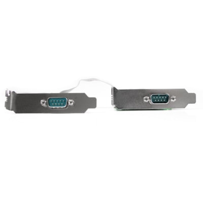 StarTech.com 2 Port Low Profile PCI Express Serial Card - 16550 - Add 2 high-speed RS-232 serial ports to your low profile/small form factor computer with a PCI Express expansion slot - pci express serial card - pci-e serial card - pci express RS232 - rs232 card - pci serial adapter  EXCD 