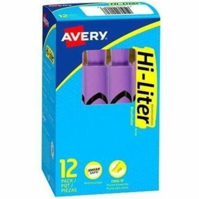 HI-LITER - Surligneur 71709 - Pointe biseautée Pointe de stylo - Ink Violet fluorescent - Barrel Pourpre - 12 / boîte SURLIGNEURS FLUO POURPRE  12/BOîTE