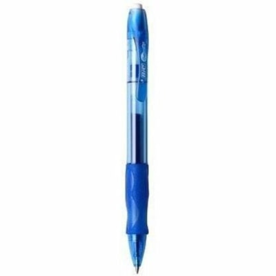 BIC Gel-ocity Original Blue Gel Pens, Medium Point (0.7mm), 12-Count Pack, Retractable Gel Pens With Comfortable Grip - 0.7 mm (0.03") Medium Pen Point - Retractable - Blue Ink - Gel-based - Translucent Barrel - 1 Each RETRACTABLE 