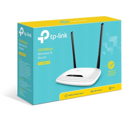 TP-LINK TL-WR841N Wireless N300 Home Router - Single Band - 2.40 GHz ISM Band - 2 x Antenna(2 x External) - 37.50 MB/s Wireless Speed - 4 x Network Port - 1 x Broadband Port - Fast Ethernet - Desktop  WRLS 