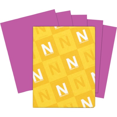 Astrobrights Colored Cardstock - Purple - Letter - 8 1/2" (215.90 mm) x 11" (279.40 mm) - 65 lb (29483.50 g) Basis Weight - Smooth - Green Seal - Heavyweight, Acid-free, Lignin-free - Planetary Purple - 250 / Pack 250/PK  30% PCW FSC & GREEN SEAL CERTIFIED