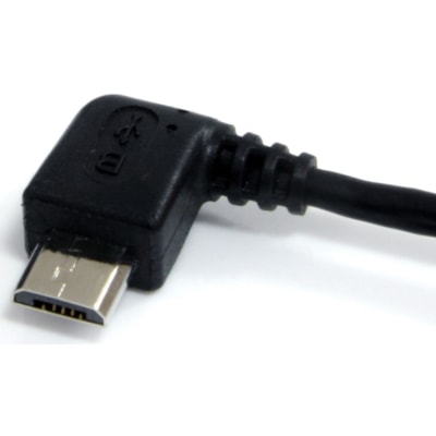 StarTech.com 3 ft Micro USB Cable - A to Left Angle Micro B - Charge or sync your Micro-B USB devices with the cable out of the way BADAP 