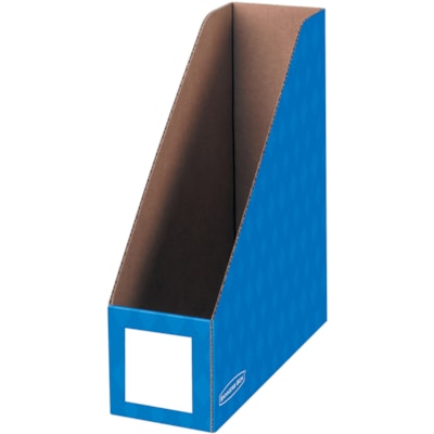 Bankers Box Magazine File Storage Holder - Yellow, Blue, Red - 3 / Pack ASSORTED  BANKERS BOX 50%PCW