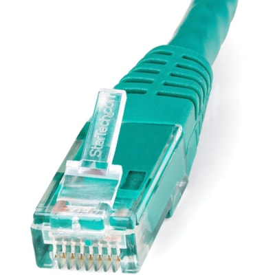StarTech.com 35ft CAT6 Ethernet Cable - Green Molded Gigabit - 100W PoE UTP 650MHz - Category 6 Patch Cord UL Certified Wiring/TIA - 35ft Green CAT6 Ethernet cable delivers Multi Gigabit 1/2.5/5Gbps & 10Gbps up to 160ft - 650MHz - Fluke tested to ANSI/TIA-568-2.D Category 6 - 24 AWG stranded 100% co MCABL 