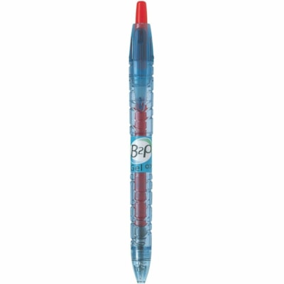 Pilot - Stylos à bille roulante rétractable B2P - 0,7 mm (0,03 po) Fine Pointe de stylo - Rétractable - Ink Rouge - A base de gel - Barrel Translucide Plastique - 10 / boîte POINTE FINE 0.7MM RETRACTABLE 