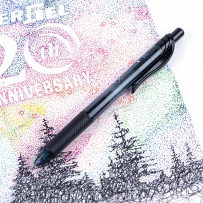EnerGel-X Retractable Gel Roller, (0.7mm) Metal Tip, Black Ink - Pentel EnerGel X Retractable Liquid Gel Rollerball Pen, Everyday Writing, Office Supplies, School Supplies, 0.7mm Medium Point, Black Ink 0.7MM ROLLERGEL PEN 