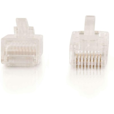 C2G Connecteur réseau 11381 - 1 - clair e pour rond abandonnÃ© cÃ¢ble - 100pack