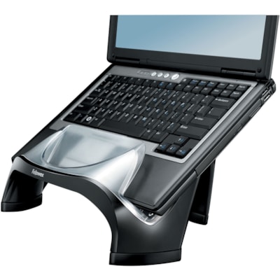 Fellowes Smart Suites(tm) Laptop Riser with USB Hub - Up to 17" Screen Support - 5.90 kg Load Capacity - 7.50" (190.50 mm) Height x 13.13" (333.50 mm) Width x 10.63" (270 mm) Depth - Black ISER WITH USB - CASE PACK OF 2 