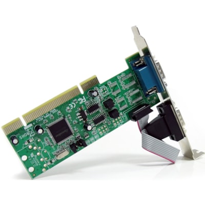 StarTech.com 2 Port PCI RS422/485 Serial Adapter Card with 161050 UART - Add two RS422/485 serial ports through a standard or low profile PCI expansion slot - pci serial card - rs422 serial card - rs485 serial card - dual port serial card - 2 port rs422 pci card  CTLR 