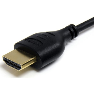 StarTech.com 6ft Slim HDMI Cable, 4K High Speed HDMI Cable with Ethernet, 4K 30Hz UHD HDMI Cord 36AWG, 4K HDMI 1.4 Video/Display Cable - 6ft/1.8m Slim HDMI Cable with Ethernet; 4K (3840x2160p 30Hz)/Full HD 1080p/10.2 Gbps bandwidth/8Ch Audio - Ultra HD slim (0.14"/3.6mm OD) cable - 36AWG/gold-plated  CABL 