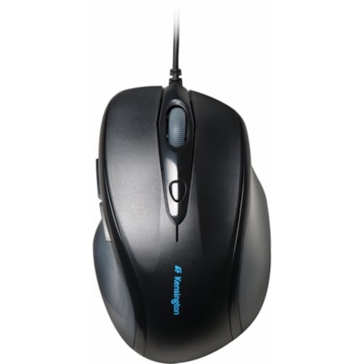 Kensington Pro Fit Full-Size Mouse USB - Optical - Cable - Black - USB - 3200 dpi - Scroll Wheel - Right-handed - 1 / Each MOUSE USB/PS2 FULL SIZE MOUSE 