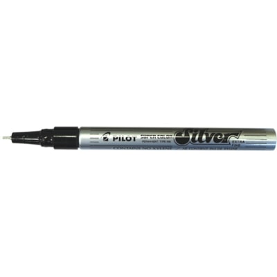 Pilot Super Color Marker - Extra Fine Marker Point - Silver Ink METALIC INK - PERMANENT PARTY CARDED  REPL. SC-S-EF