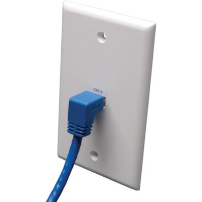 Tripp Lite series N204-003-BL-DN Cat6 Patch Cable - 3 ft (0.91 m) Category 6 Network Cable for Network Device - First End: 1 x RJ-45 Network - Male - Second End: 1 x RJ-45 Network - Male - Patch Cable - Blue isted Pair (UTP) - Male Left G ender - Male Right G