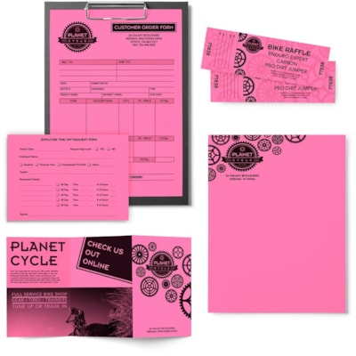 Astrobrights - Papier couleur 21031 - format lettre - 8 1/2 po (215,90 mm) x 11 po (279,40 mm) - 24 lb (10886,22 g) Poids de Base - Sans acide, Sans lignine - Rose pulsar - 500 / Ramette FSC LASER JET D'ENCRE GARANTIE PULSAR ROSE