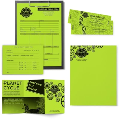 Astrobrights - Papier couleur - Vert Vulcan - format lettre - 8 1/2 po (215,90 mm) x 11 po (279,40 mm) - 24 lb (10886,22 g) Poids de Base - Lisse - Sans acide, Sans lignine, Heavyweight - Vert Volcan - 500 / Ramette FSC LASER INKJET GUARANTEED VULCAN GREEN