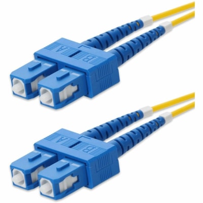 AddOn 10m SC to SC Yellow OS2 Duplex OFNR (Riser-Rated) SMF Fiber Patch Cable - Fiber Optic for Network Device - 10m - 2 x SC Male Network - 2 x SC Male Network - Yellow  CABL 