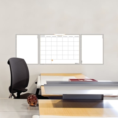 At-A-Glance Self-Adhesive Dry Erase Monthly Planner 18" x 24" - Monthly - 12 Month - January 2026 to December 2026 - 18" (457.20 mm) x 24" (609.60 mm) Sheet Size - Wall Mount - White - Erasable, Self-adhesive, Trilingual, Repositionable, Residue-free - 1 Each DRY ERASE MONTHLY PLANNER 18X24