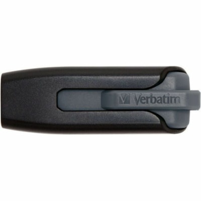 Microban 64GB Store 'n' Go V3 USB 3.2 Gen 1 Flash Drive - Gray - 64 GB - USB 3.2 (Gen 1) Type A - 80 MB/s Read Speed - 25 MB/s Write Speed - Gray - Lifetime Warranty - 1 Each BLACK & GRAY 