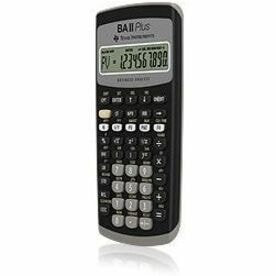 Texas Instruments BA II Plus Financial Calculator - Impact Resistant Cover, Auto Power Off, Easy-to-read Display, Plastic Key - 1 Line(s) - 10 Digits - Battery Powered - Battery Included - 1 TEXAS INST.ANNUITIES MORTGAGES LEASES DEPREC.TRIG 1 ECR2032BP