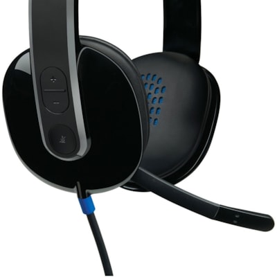 Logitech H540 USB Headset - Stereo - USB - Wired - Over-the-head - Binaural - Semi-open - Black  