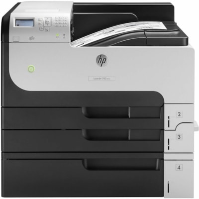 HP LaserJet Enterprise 700 M712XH Desktop Laser Printer - Monochrome - 41 ppm Mono - 1200 x 1200 dpi Print - Automatic Duplex Print - 1100 Sheets Input - Ethernet - HP ePrint, Apple AirPrint - 100000 Pages Duty Cycle - Plain Paper Print - Gigabit Ethernet - USB  