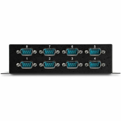 StarTech.com USB to Serial Adapter Hub - 8 Port - Industrial - Wall Mount - Din Rail - COM Port Retention - FTDI USB to RS232 - Add 8 DIN Rail-mountable RS232 Serial ports to any system through USB - 8 port usb to rs232 - 8 port usb to serial - industrial usb to serial converter - usb serial hub - u  Serial ports to any system th rough USB - 8 port u