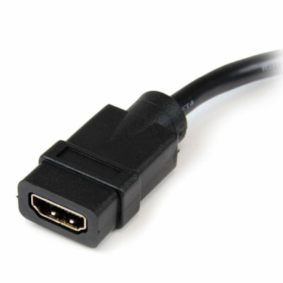 StarTech.com 8in HDMIÂ® to DVI-D Video Cable Adapter - HDMI Female to DVI Male - Connect a DVI-D device to an HDMI-enabled device using a standard HDMI cable - hdmi female to dvi male cable - hdmi female to dvi male adapter - hdmi to dvi adapter cable -hdmi to dvi dongle  ADAP 