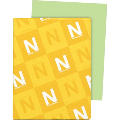 Astrobrights - Carte de couleur - Vert Vulcain - format lettre - 8 1/2 po (215,90 mm) x 11 po (279,40 mm) - 65 lb (29483,50 g) Poids de Base - Lisse - Sans acide - Vert Volcan - 250 / emballage FSC LASER INKJET GUARANTEED VULCAN GREEN
