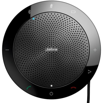 Jabra Speak 510 UC Speakerphone - Wired/Wireless Bluetooth - Skype for Business - 4 Meeting Persons Capacity - Omni-directional Microphone(s) - Black USB VOIP DESKTOP HANDS-FREE 