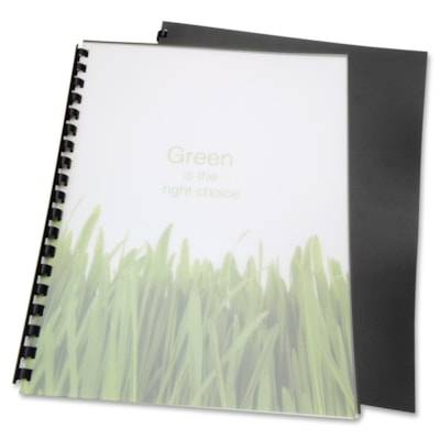 GBC Binding Presentation Covers - For Letter 8 1/2" (215.90 mm) x 11" (279.40 mm) Sheet - Frost - Polypropylene - 25 / Pack SIZE 8 1/2 X 11" 100% RECYCLED POLY BINDING COVER