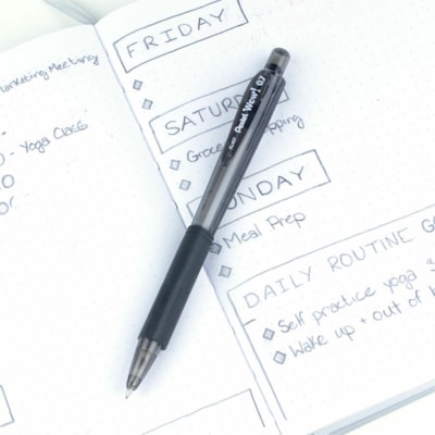 Wow! Retractable Mechanical Pencil (0.7mm), Black Barrel - Pentel Wow! Mechanical Pencil, Writing, Drawing, School Supply, Pre-loaded with Lead, 0.7mm Medium Point, Black Barrel 0.7MM  BLACK BARREL REFILLABLE ERASER