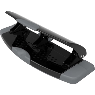 Swingline SmartTouch Low-Force 3-Hole Punch - 3 Punch Head(s) - 20 Sheet - 9/32" (7.11 mm) Punch Size - Metal - 4.50" (114.30 mm) x 12" (304.80 mm) x 4.40" (111.76 mm) - Black, Gray 3-HOLE PUNCH 20 SHEET CAPACITY